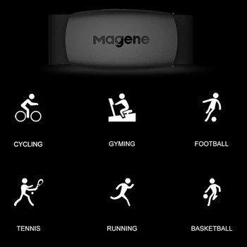 Magene Mover H64 Srdcového tepu Bluetooth ANT + Magene Snímač S Hrudníka Popruh Počítač Bicykli Wahoo Garmin BT Športové Band