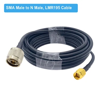 N Typ Samica Konektor na RP SMA Male Pigtail LMR195 ANTÉNNY Predlžovací Kábel pre 4G LTE Bezdrôtový Router, Gateway Mobilnej REKLAMY-B Rádio