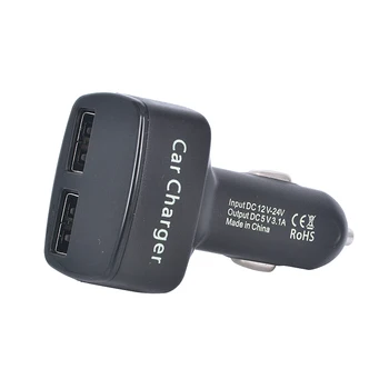 Nabíjačka do auta Digitálny Displej Dual Port USB Adaptér 3.1 Auto-nabíjačku Dvojitý USB Mobilný Telefón, Batériu, nabíjačku do Auta