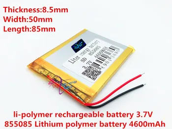 Najlepšie batérie značky Veľkosť 855085 3,7 V 4600mah Lítium-polymérová Batéria s Ochranou Rada Pre Tablet Pc, PDA, Digitálne Produkty