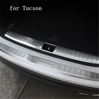 Nerezová oceľ Zadný nárazník Chránič Prahu batožinového priestoru Behúňa Dosky Čalúnenie zadnej Stráže dosku na Hyundai Tucson 2016 2017 2018