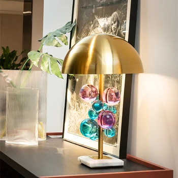 Nordic Minimalistický Stolná Lampa Štýl Osobnosti Umenia, Obývacia Izba, Jedáleň, Spálňa, Nočné Kovové Húb Ploche Dekorácie