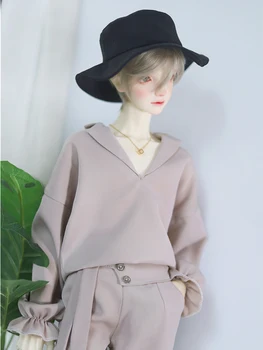 Nové BJD Doll Oblečenie Top + Nohavice Bežné Nastaviť Taro Farby, tvaru Členok-Dĺžka Nohavice Jeseň 1/3 1/4 Strýko Bábika Príslušenstvo