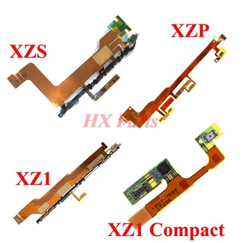 Náhradné Tlačidlo na Strane Flex Kábel Na Sony Xperia XZS,XZ Premium, XZ1, XZ1 Kompaktný Energie Na Vypnutie Hlasitosti Prepínanie Flex Kábel