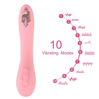 OLO 10 Vibračné Módy Kúrenie Dildo Na Análny Plug Klitorisu Pošvy, Sexuálne Hračky Pre Ženy, Žena Čarovná Palička Stick Vibrátor