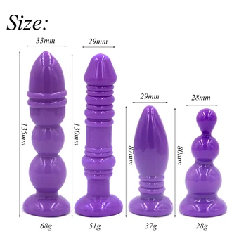 ORISSI análny plug štyri-kus unisex análny plug zadnej polovici masturbácia hračka sexuálne hračky sú horúce predajcovia
