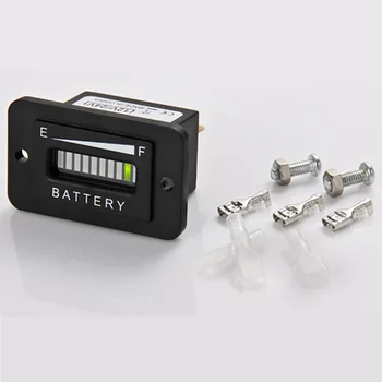 Olovené autobatérie 12/24V LED Batérie Vypúšťanie Indikátor pre Golf Kart Truck Elektrické Vozidlo Auto vysokozdvižný Vozík BI003