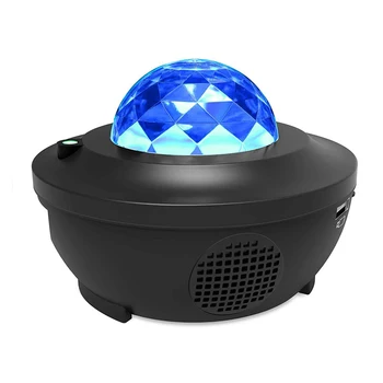 Ovládanie hlasom Darčeky, USB Nabíjanie Projektor Svetlo Farebné LED Strany Bluetooth Reproduktor Nepremokavé Vody Vlna Hviezdne Nebo Vianoce