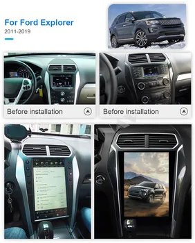 Plazmové Obrazovky Na rok 2011 2012 2013 2016 2017 2018 2019 Ford Explorer Android Prehrávač, GPS základnú Jednotku Auto Audio Stereo Rádio
