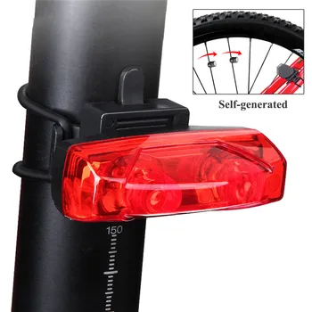 Požičovňa Indukčné Svetlá Zadné Svetlo Na Bicykel Bicykel Varovanie Lampa Magnetické Sily Generovať Zadné Svetlo Cyklistické Doplnky