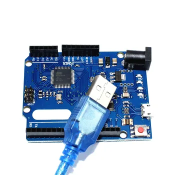 Pre arduino Leonardo R3 Microcontroller Atmega32u4 Vývoj Doska S USB Kábel Kompatibilný pre arduino diy elektronické stavebnice