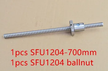 Priemer 12mm guľôčkovej skrutky RM1204 dĺžka 700 mm a SFU1204 matica CNC rytie stroj 1pcs