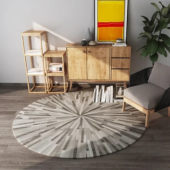 Protišmykový kolo koberec Nordic mat koberce, moderné koberce pre obývacej izby, spálne, Koberce, koberce tapetes Mat kožušiny koberec Alfombra