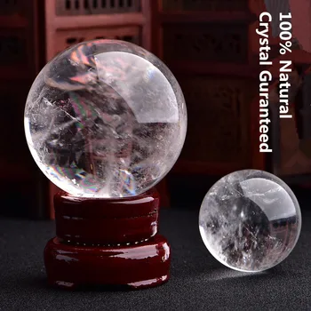 Prírodné Crystal Ball Magic Minerálne Oblasti pre Gem Kolekcie Home Office Dekorácie 3 až 20 cm Jasné, poľský Remeslá