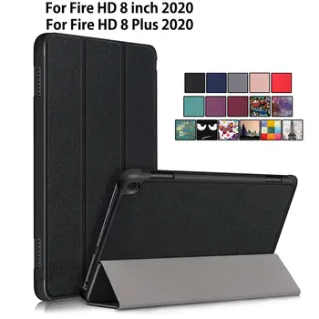 Puzdro pre Amazon Fire HD 8 2020 puzdro pre Fire HD 8 Plus 2020 Funda Slim Magnetické Skladací Stojan Capa shell Coque