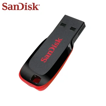 Pôvodné SanDisk Cruzer Blade USB Flash Disk s kapacitou 8 gb 16 GB 32 GB, 64 GB 128 GB Pero Jednotky USB2.0 Flash Pamäť, USB kl ' úč U Diskov