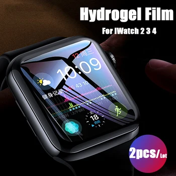 ROCK Tenké Ochranné Hydrogel Pre Apple Hodinky 1 2 3 4 5 3D Plné Pokrytie Tvrdeného Hydrogel Pre iWatch 4 3 2 Screen Protector
