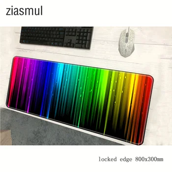 Rainbow podložky myši zápästie zvyšok počítač mouse pad 800x300x2mm padmouse anime mousepad ergonomické kancelárske mat
