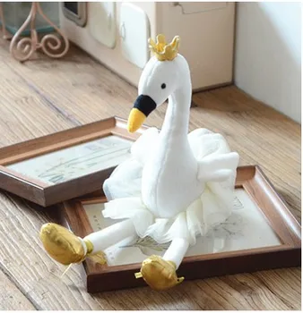 Roztomilý Swan & flamingo Plyšové Hračky s korunu mäkké suffed plyšové zviera hračka pre deti veselé narodeniny darček