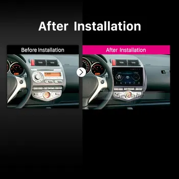 Seicane 9 palcový Android 8.1 Auta GPS Navigácie Rádio 2006 Honda Jazz Mesto Auto AC Ľavej Strane Riadiť auto podporu Carplay DVR OBD