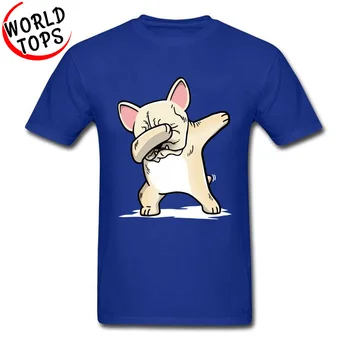 Techno Dabbing Krém francúzsky Buldog Dog T Shirt Vaporwave Puggy Pitbull Pug Vtipné Tričká Pre Mužov Rock DJ Jazzovej Tanečnej Hudby