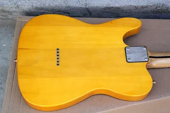 Továreň na mieru žltá gitara, javor hmatníkom, môže byť prispôsobený tak, ako požaduje, dodanie zdarma