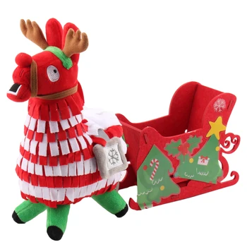 Vianočné Lama Dráma Korisť Pinata Battle Royale Plyšové Mäkké Kôň Skrýša Alpaky plyšáka Bábiky, Hračky pre Deti darček k narodeninám
