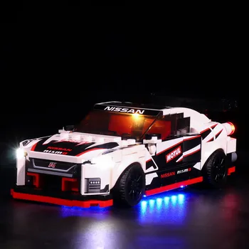 Vlastné LED Osvetlenie Kit For Speed Majstrov Nissan GT-R NISMO 76896 (LED Zahrnuté Len, Č Kit) Pre Deti Hračky-Luxusná Verzia