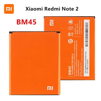 Xiao mi Pôvodnej BM45 3060mAh Batérie Pre Xiao Redmi Poznámka 2 BM45 Vysokej Kvality Telefón Náhradné Batérie