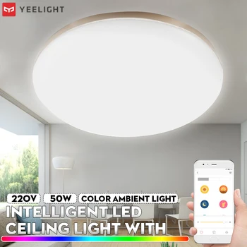 Yeelight 50W Smart LED Stropné Svietidlo Svetlo Stmievateľné Okolia Inteligentné Osvetlenie Lampa APP Riadenie Krytý Obývacia Izba