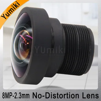 Yumiki 8MP 2.3 mm Objektív 1/2.5 Palcový IR Bez Skreslenia F2.4 M12 objektív pre AHD IP Kamera cctv objektív s IR filter 650nm