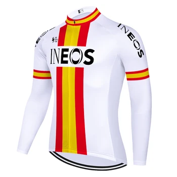 Španielsko Dlhý rukáv Cyklistické tričko INEOS pro team cyklistický dres cyklu jersey mužov Francúzsko Taliansko Belgicko Rusko ciclismo masculino
