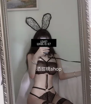 Ženy Japonský Sexy Kostým Bunny Halloween Králik Dievča Cosplay Kostým Erotické Party Oblečenie Fantázie Babydoll Sexy Lingerie Set